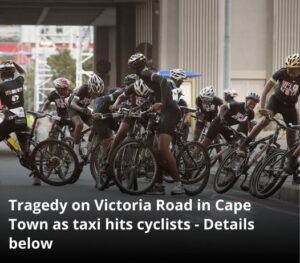 Cyclist Critical Injury : Rider Suffers Amputation After Taxi Crash on Victoria Road in Cape Town, South Africa